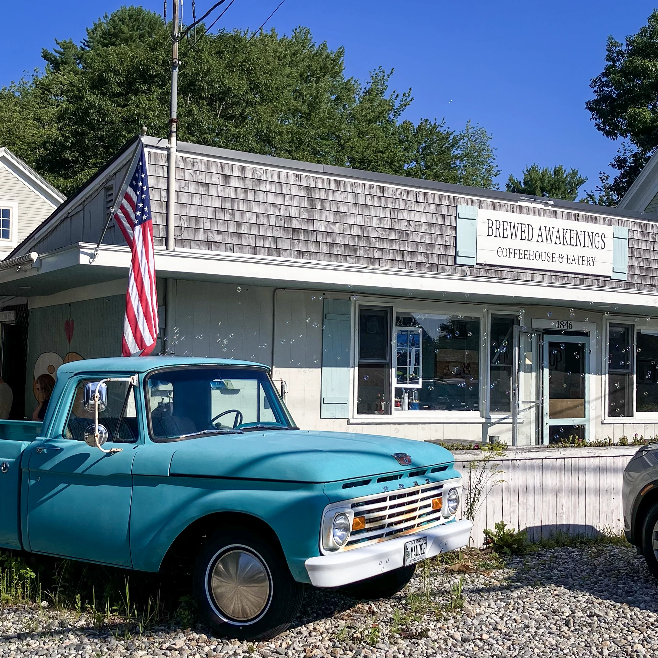 Brewed Awakenings coffee shop in Wells, Maine