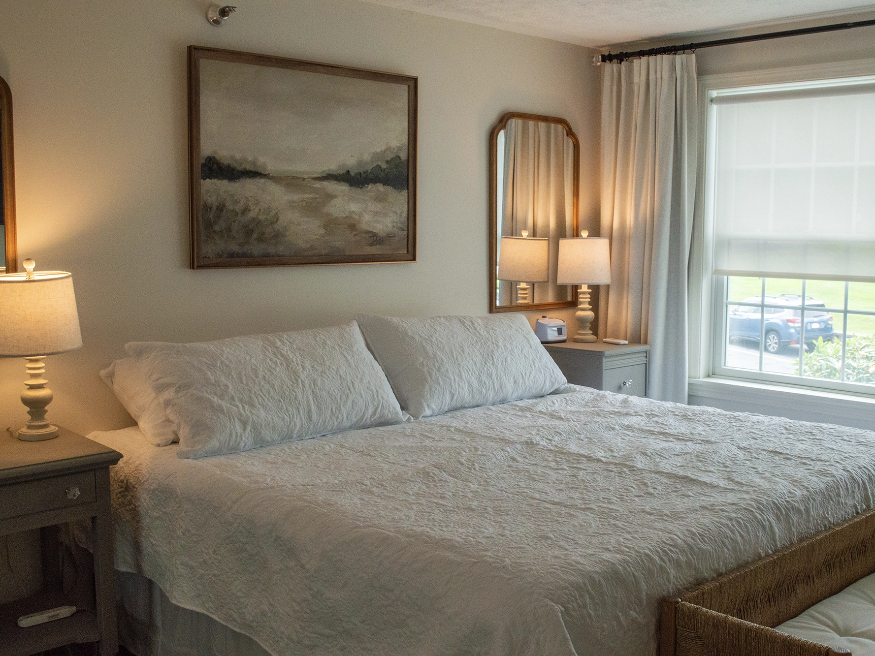 King bed at The Salt Marsh Retreat