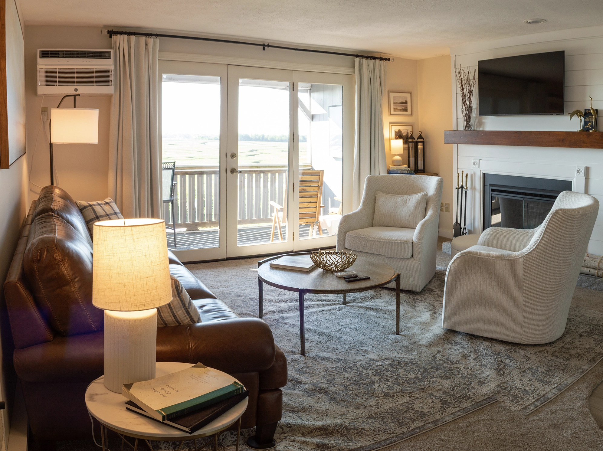 Living room at The Salt Marsh Retreat