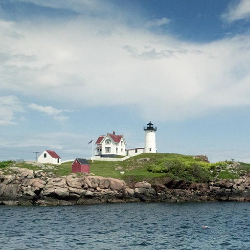 Nubble Lighthouse near York Beach, Maine