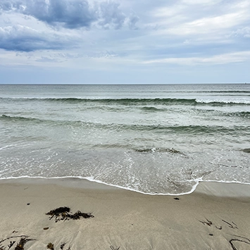 Drakes Island beach, a quiet stretch of Wells, Maine coastline