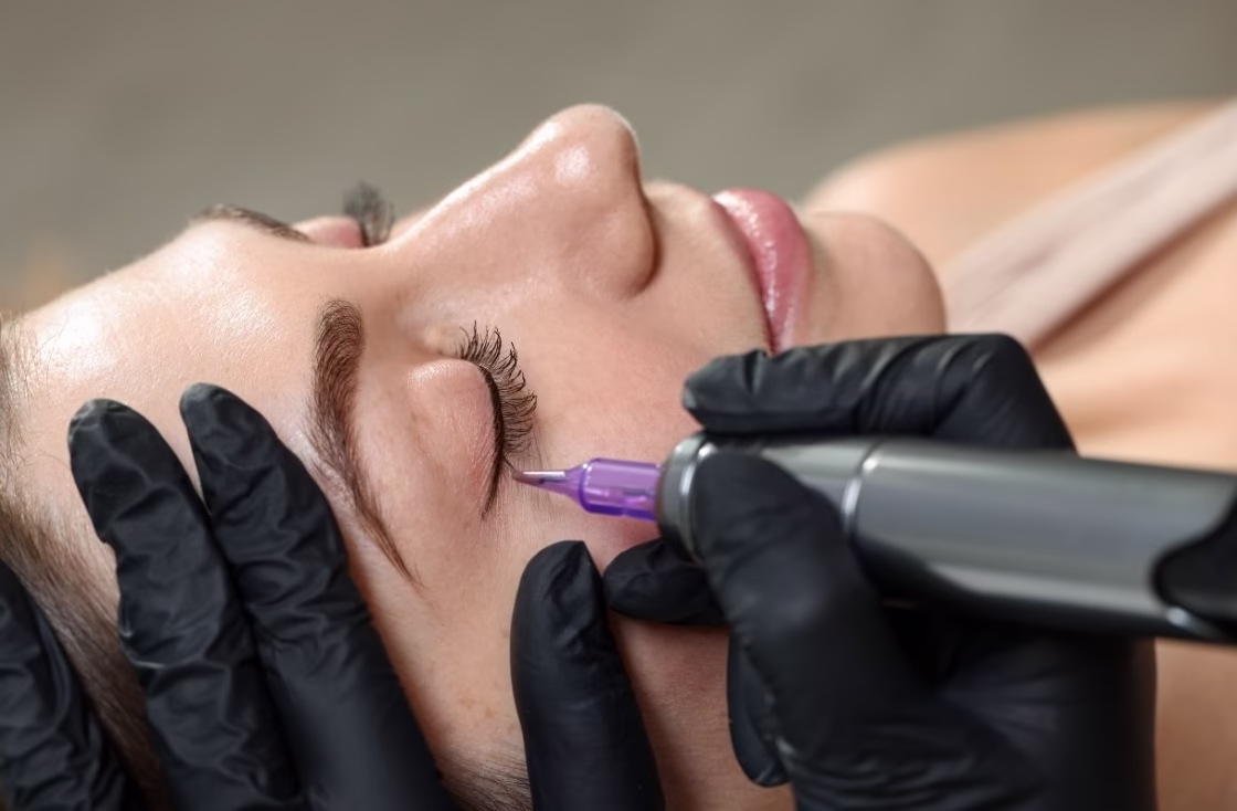 Semi-permanent makeup brow treatment at JLoo Beauty Experts, NYC