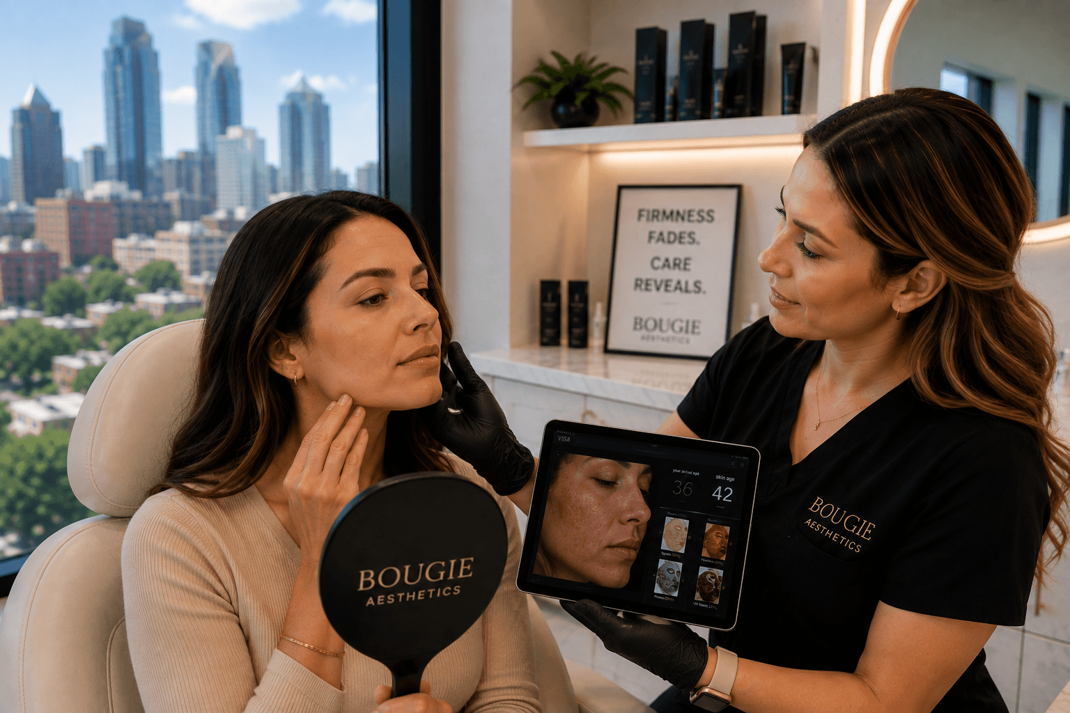 RF microneedling treatment for skin tightening and sagging skin in Fort Worth, Texas