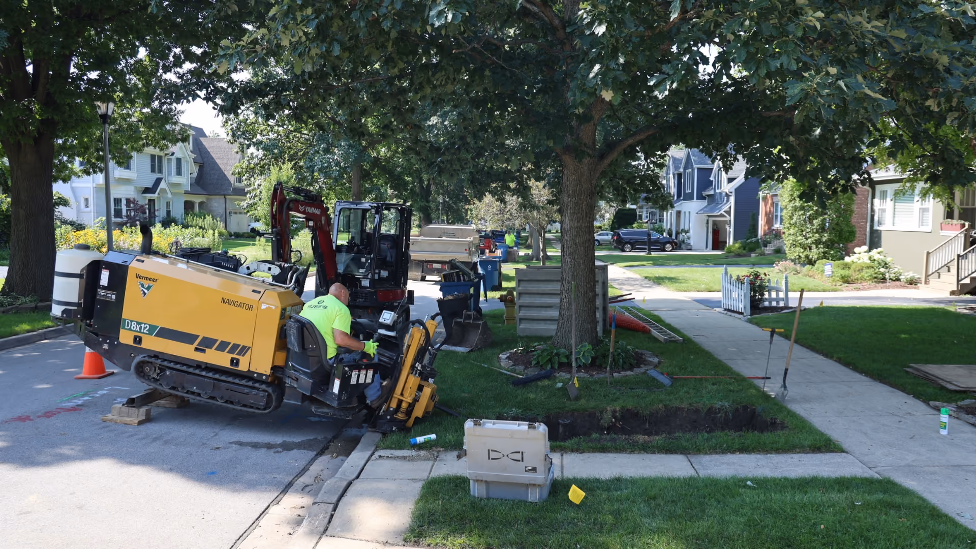 russ-plumbing-working-with-equipment-for-a-sewer-project