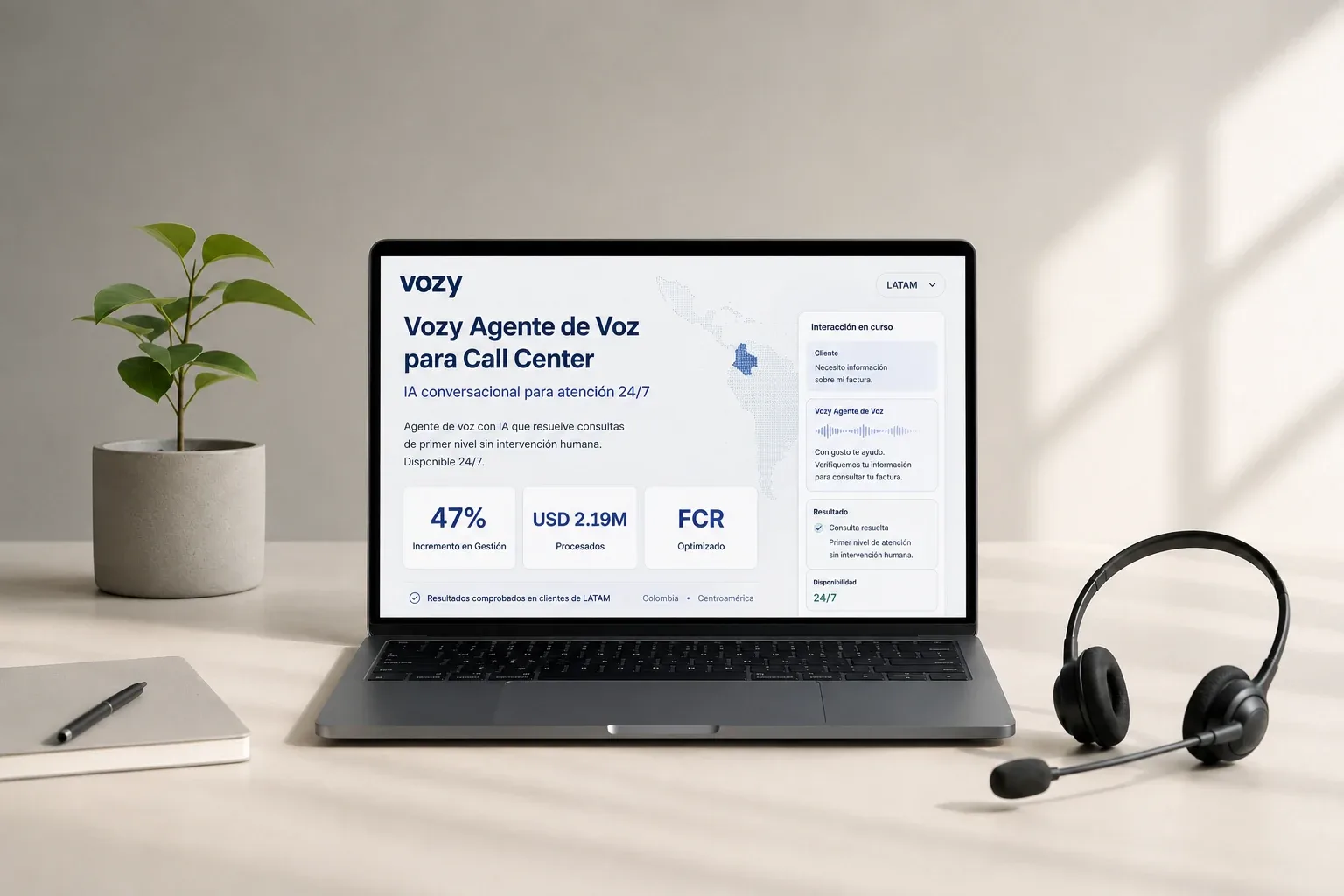 IA para call center: casos de uso y resultados en LATAM