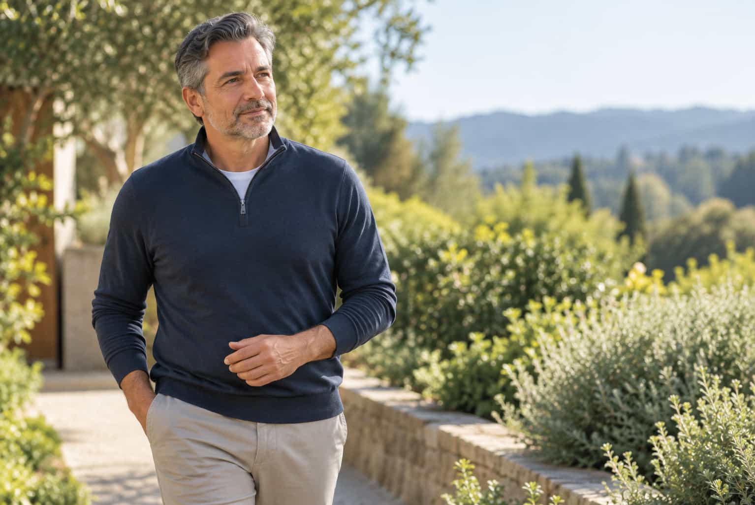 Man walking outdoors for the Ultimate Guide to Hernia Repair.