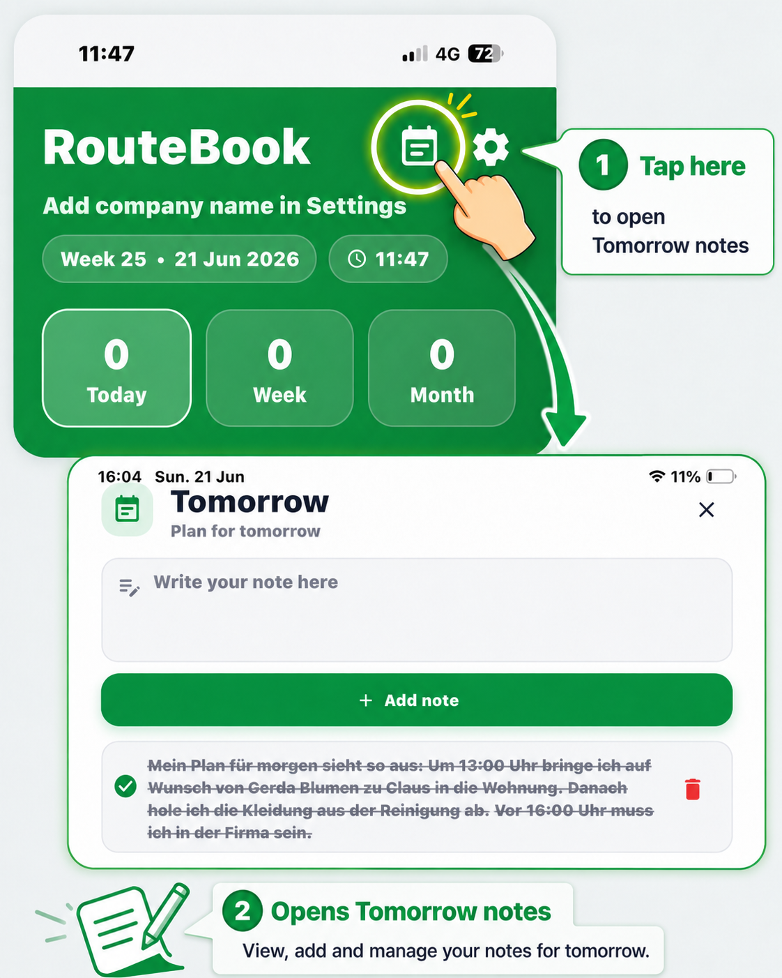 Tomorrow Notes