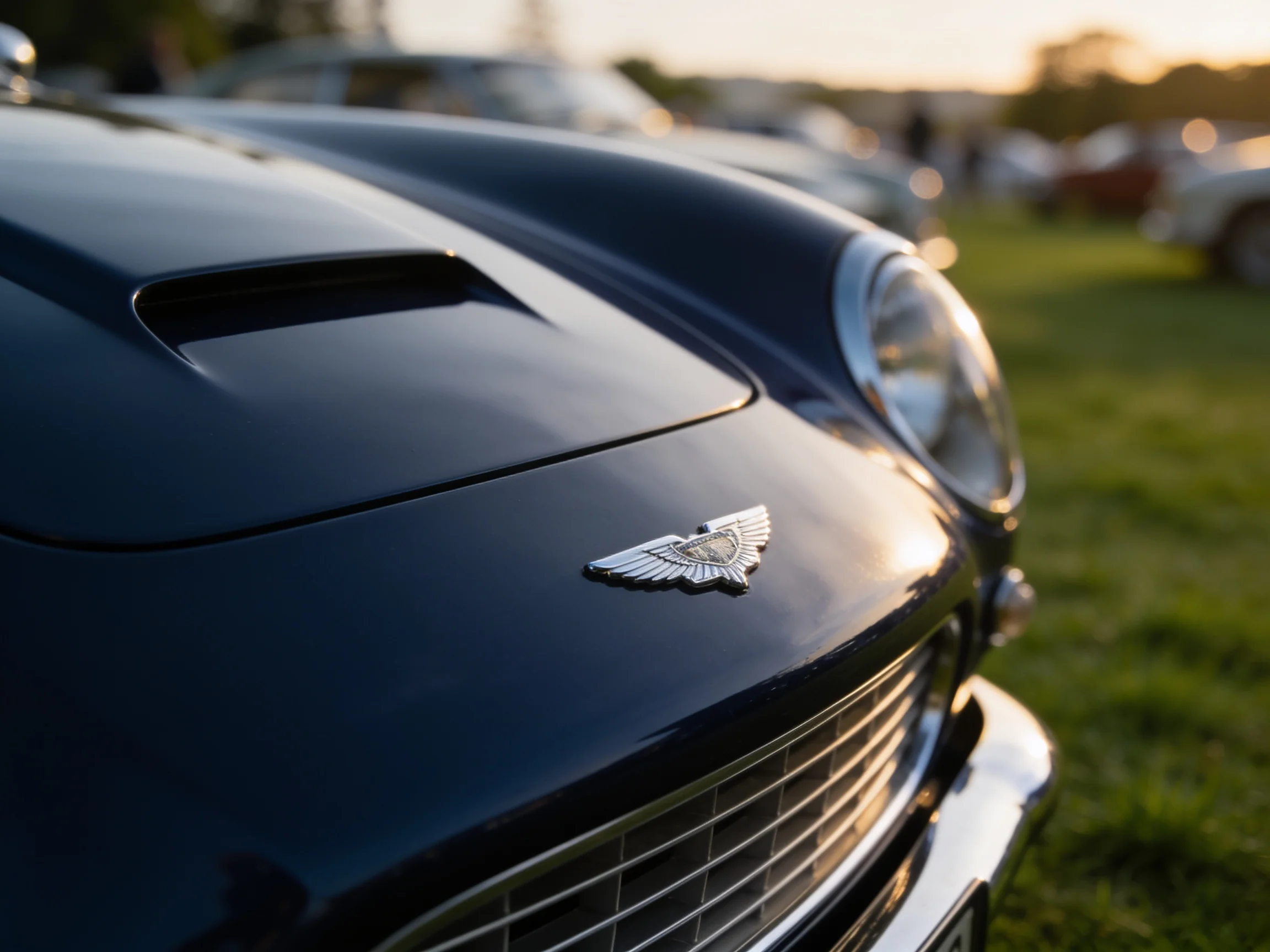 A collector vehicle presented on the concours field