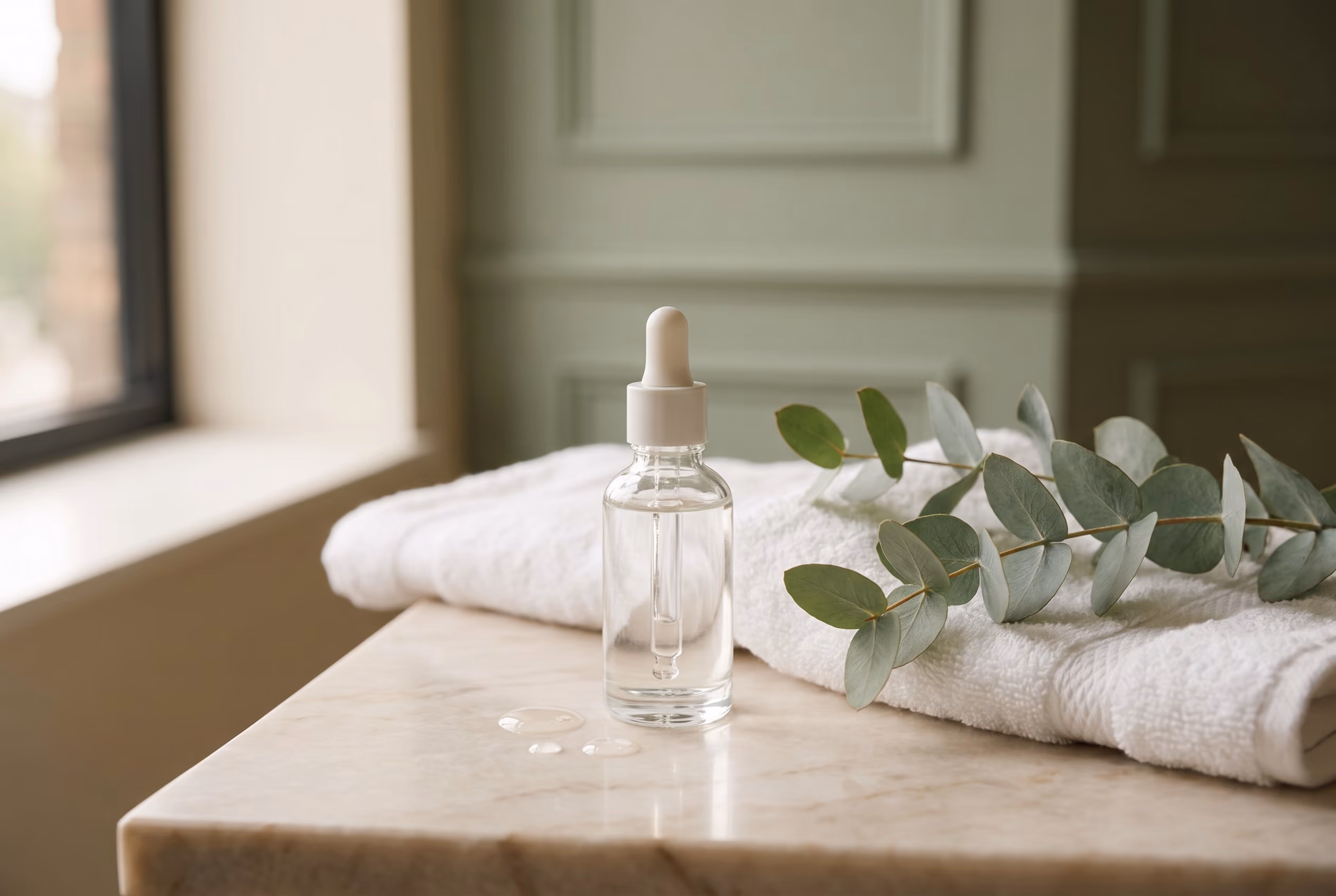 Skincare serum used in facial treatments at The Skin Sanctuary, Newmarket
