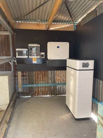 battery storage on a rural property