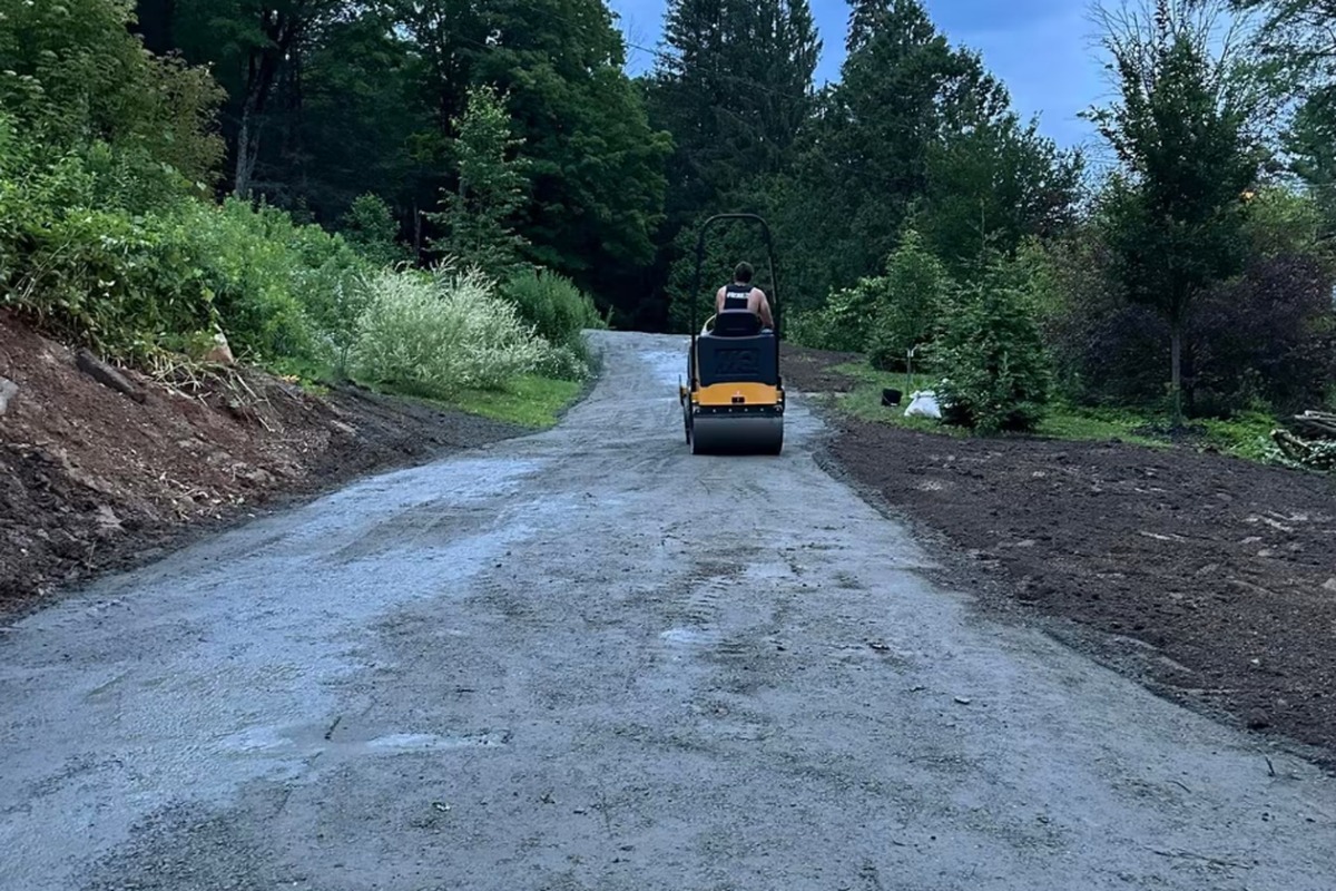 A driveway we built
