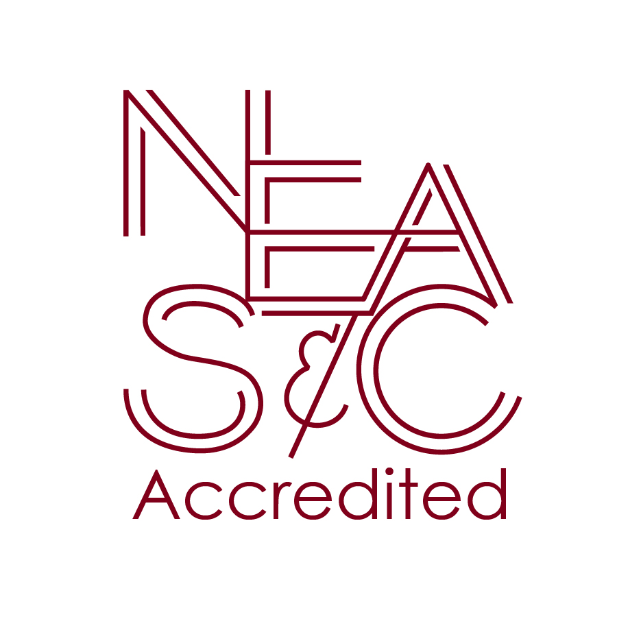 New England Association of Schools and Colleges (NEASC) accredited school logo