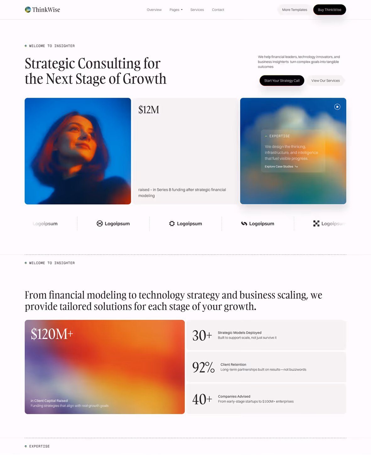 Thinkwise consulting website template