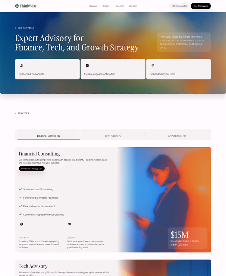Thinkwise consulting website template