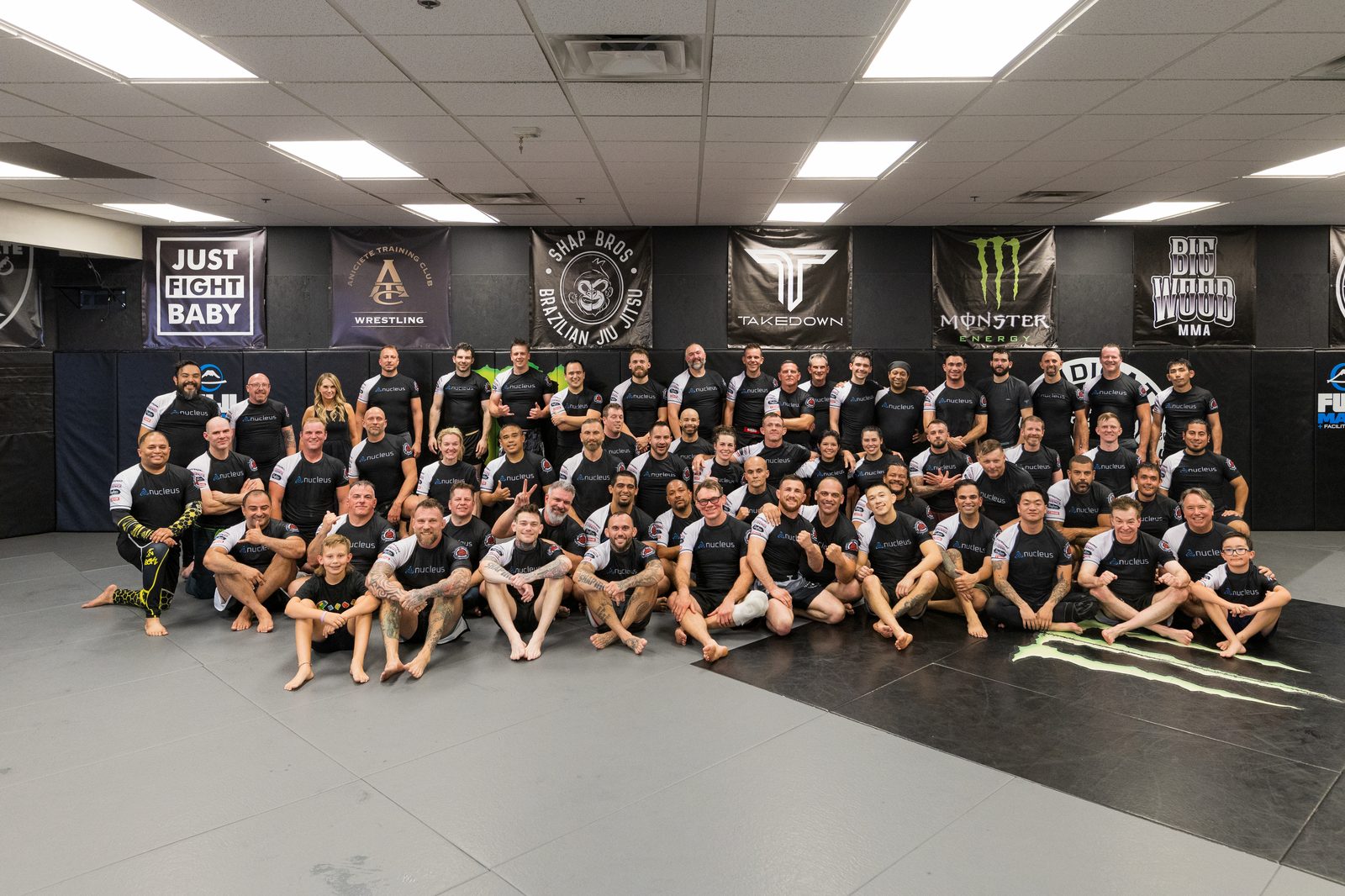 Group photo from a previous BJJ Smackdown at Syndicate MMA