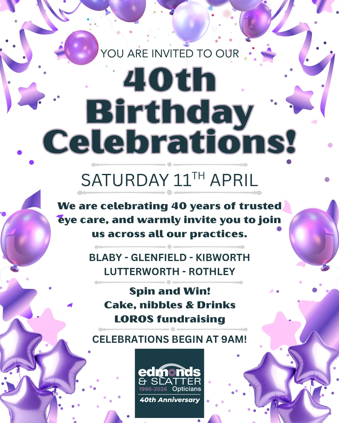 40th Birthday Celebrations!
