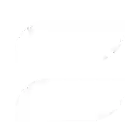 Abstract black and white geometric shape resembling layered horizontal lines.