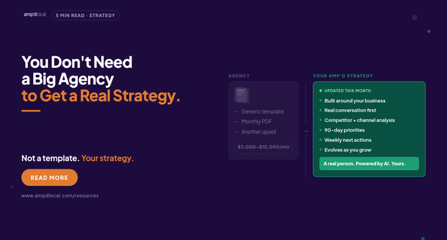 Marketing Strategy for Small Business: Why You Don’t Need a Big Agency to Get One