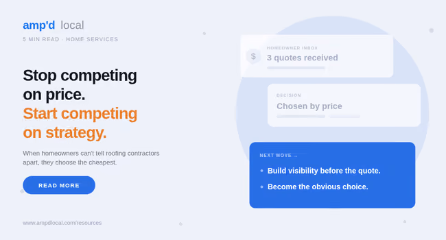 Roofing Company Marketing: Stop Competing on Price