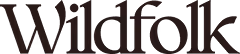 Wildfolk logo in dark brown colour.