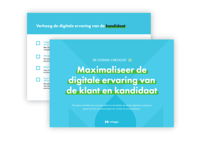 Checklist: maximaliseer de digitale ervaring van de klant en kandidaat