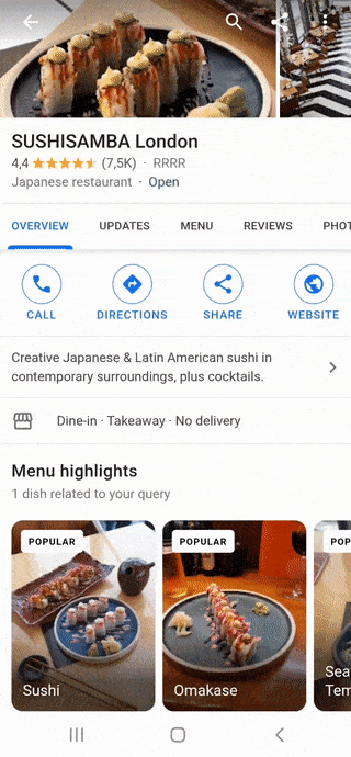 sushisamba-londra-profilo-Google-Mpas