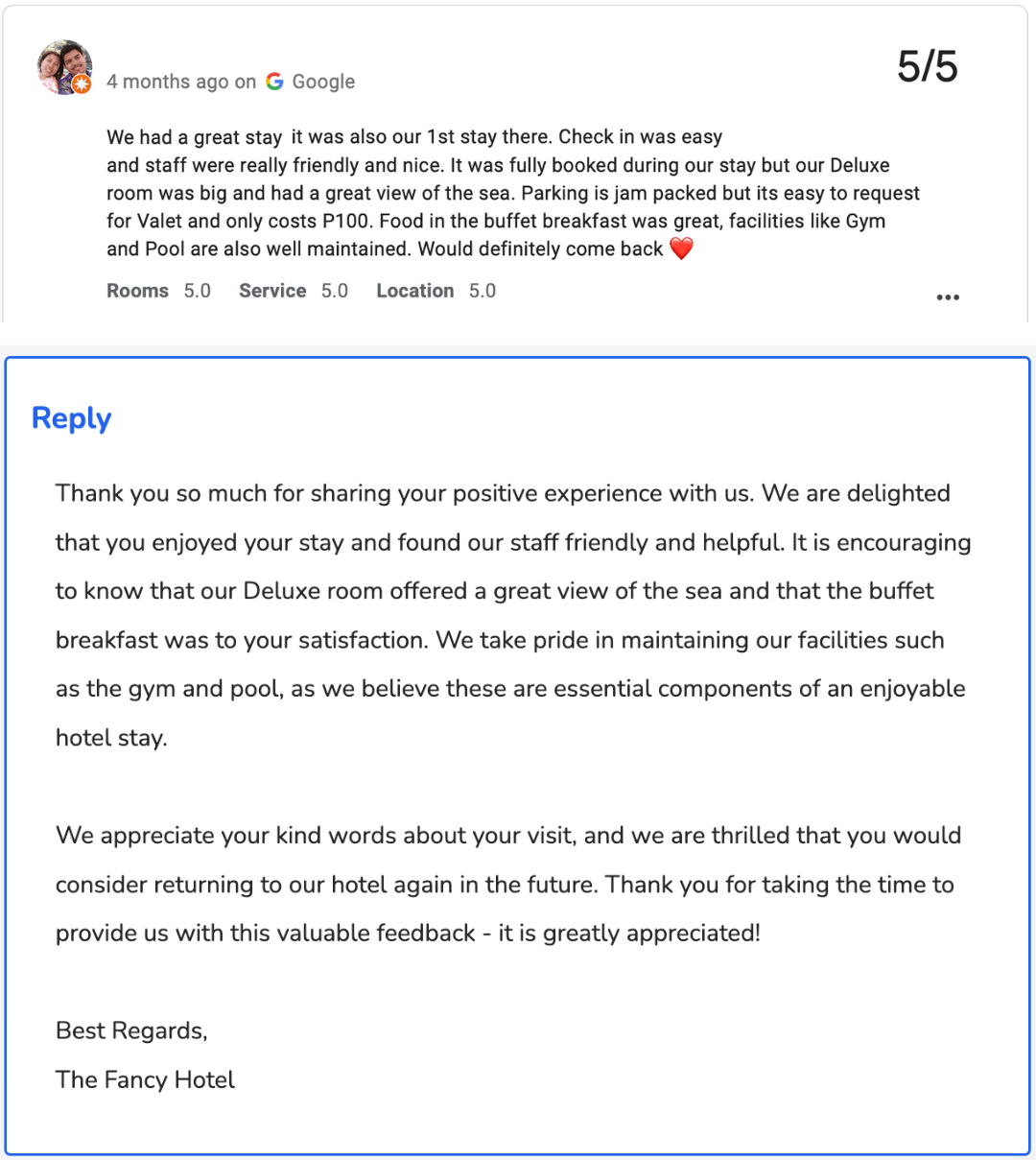 esempio-di-risposta-positiva-alla-recensione-di-google