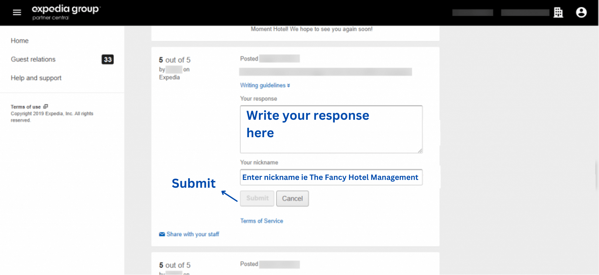 come rispondere alle recensioni di Expedia