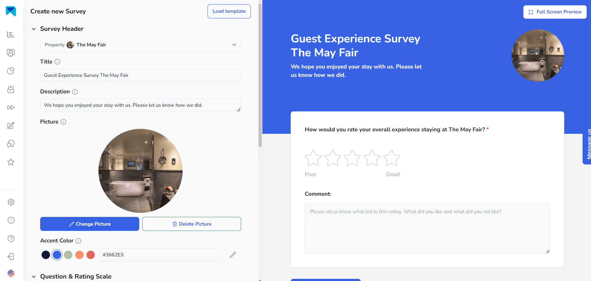 Raccolta di feedback degli ospiti MARA AI