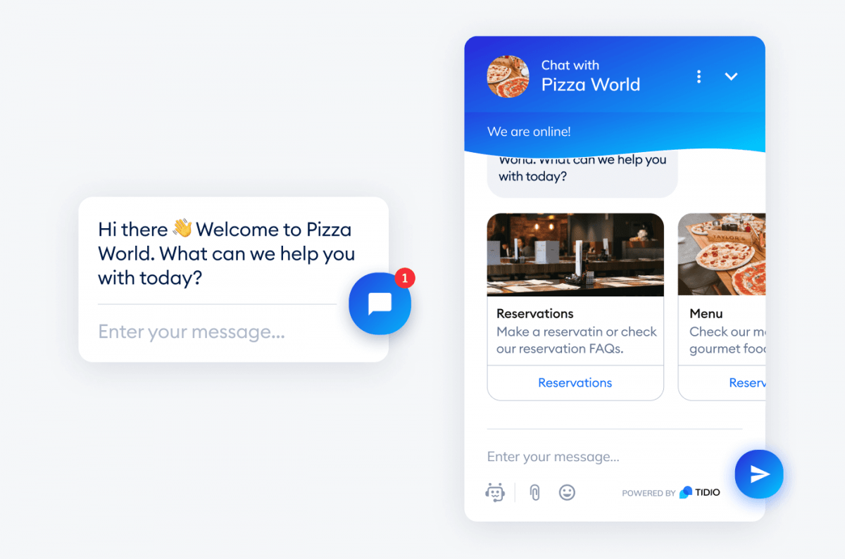 ordinare-pizza-via-Tidio