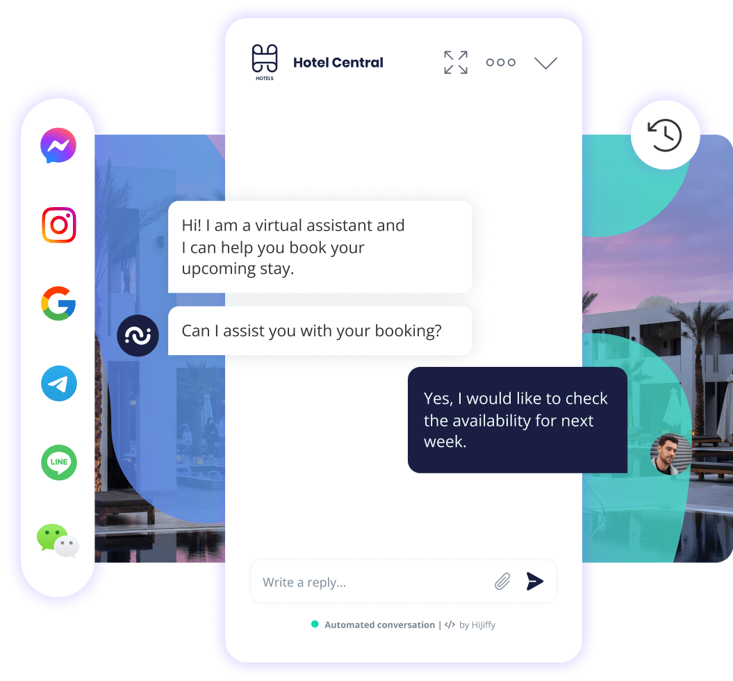chatbot hijiffy per i social media degli hotel
