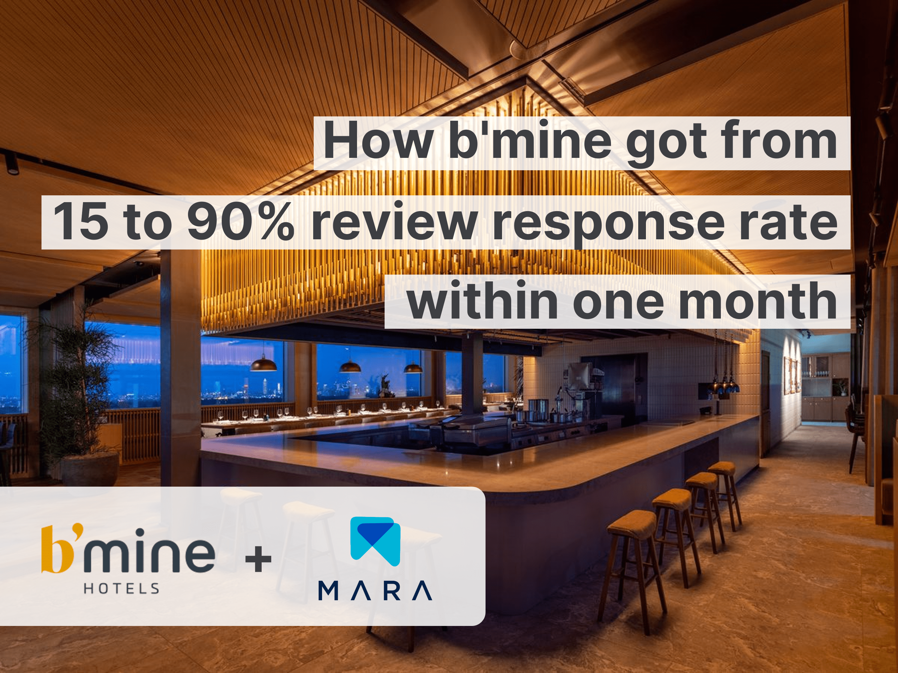 Cómo b'mine pasó del 15 al 90 % de tasa de respuesta de reseñas en un mes