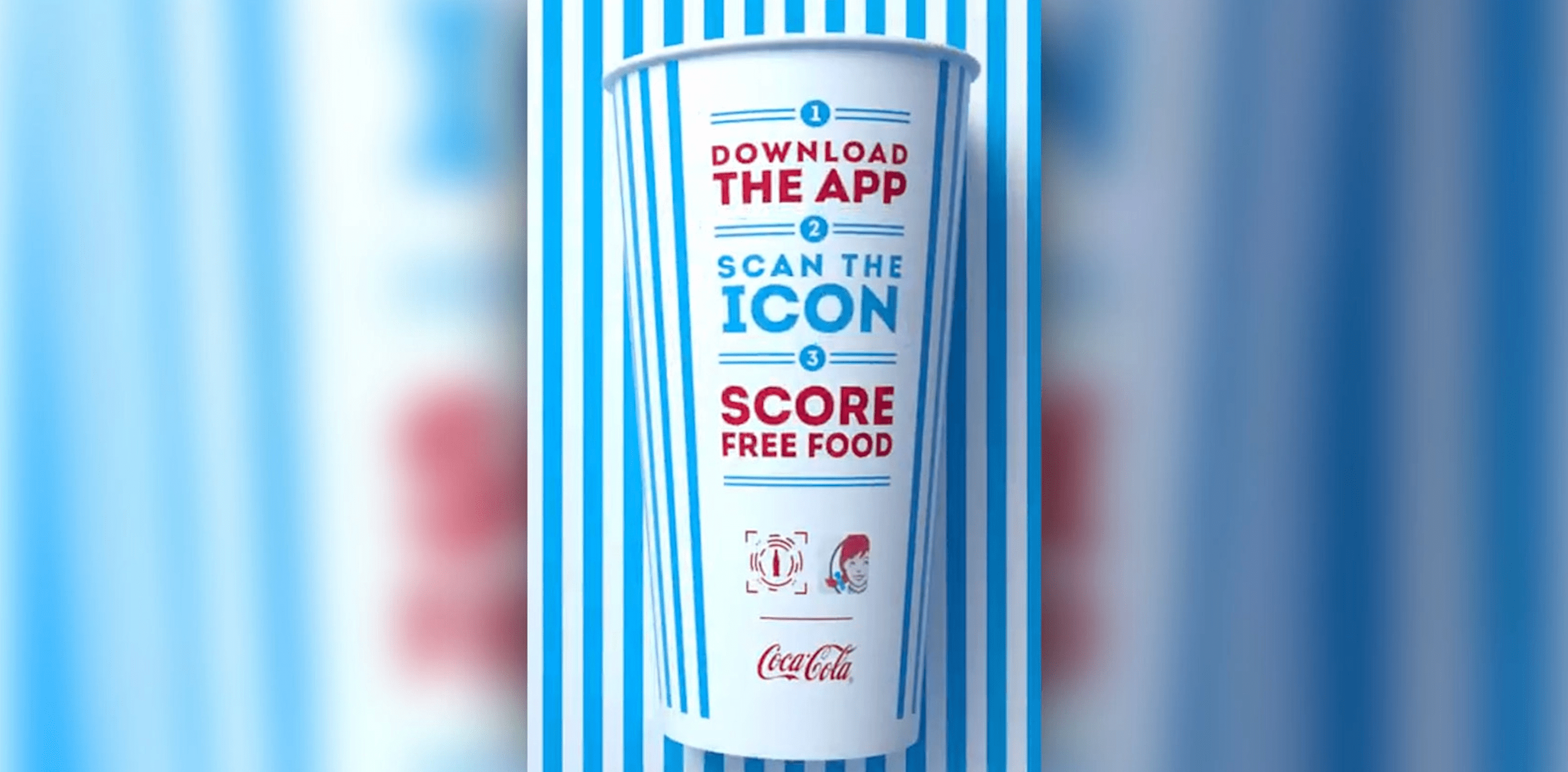 Promoción de copa Wendy's con código QR