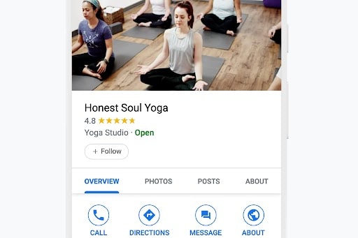 esempio di un profilo Google Business