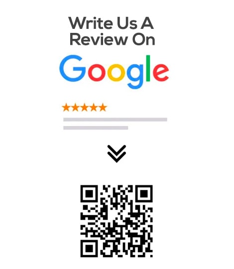 screenshot di esempio del codice QR delle recensioni di Google