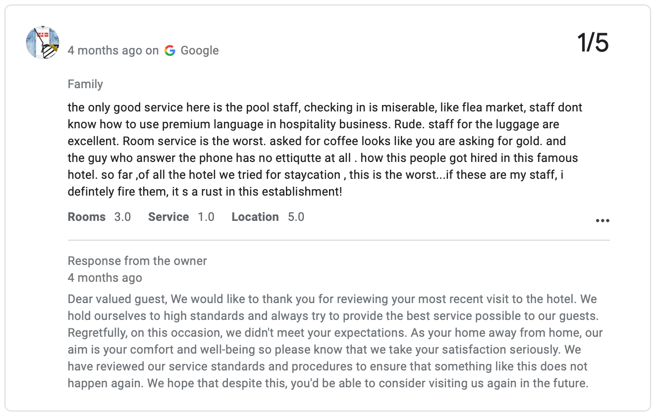 sample-well-written-reponse-negative-review