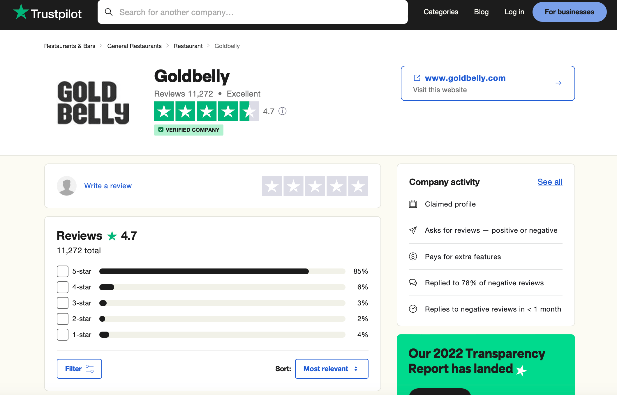 Trustpilot dalla forte reputazione online