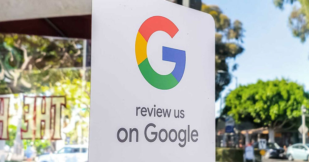 post di recensioni di Google in negozio