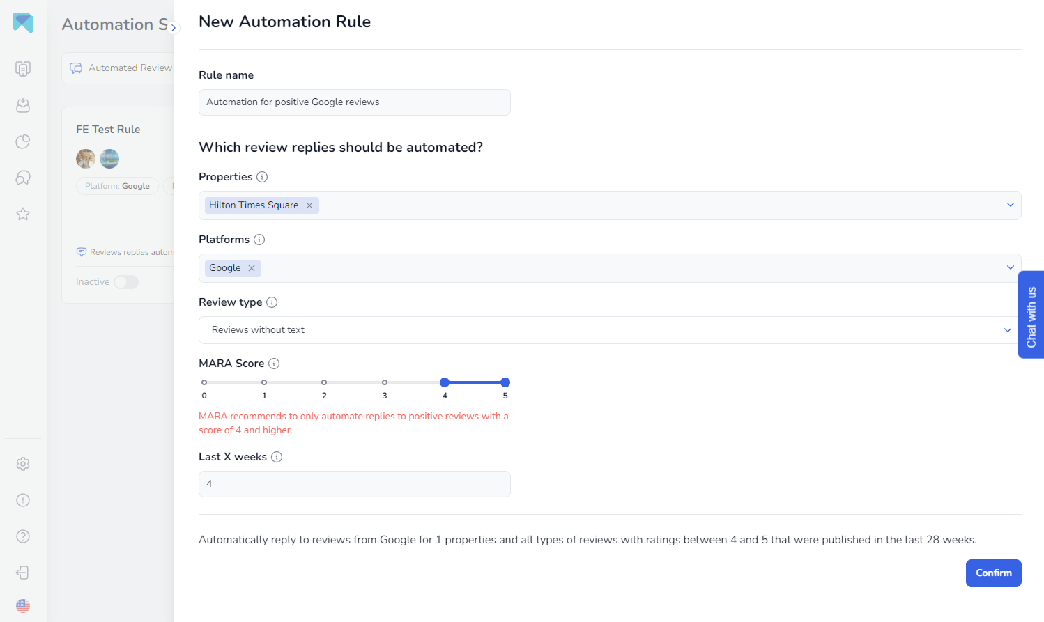 Automazione della revisione MARA