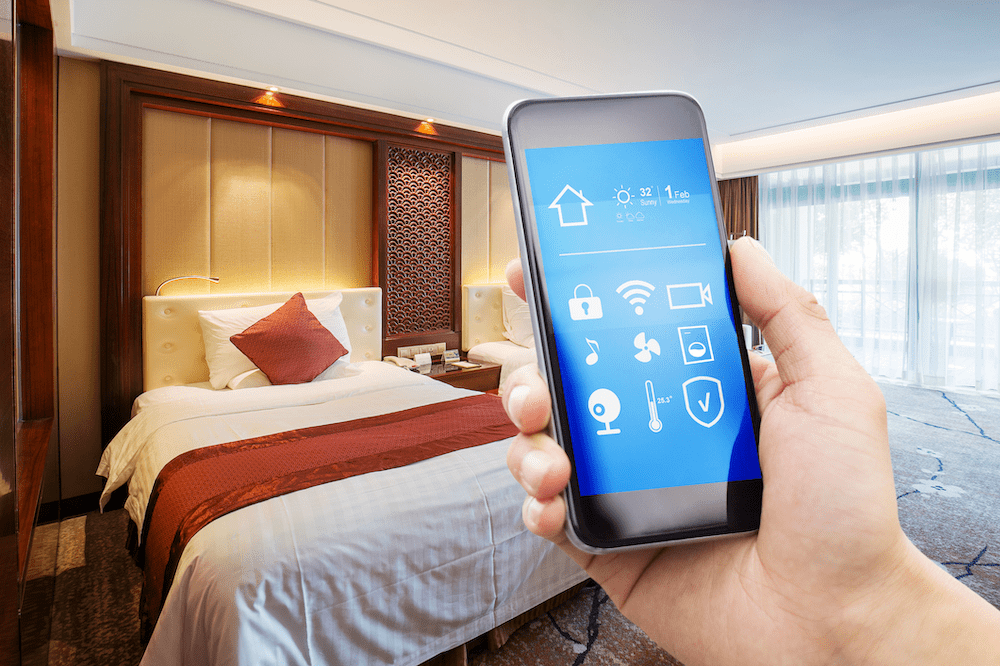 controles inteligentes de hotel