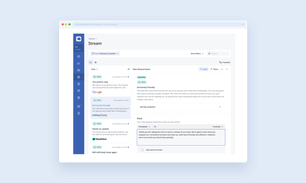 Flusso di gestione delle revisioni di Customer Alliance