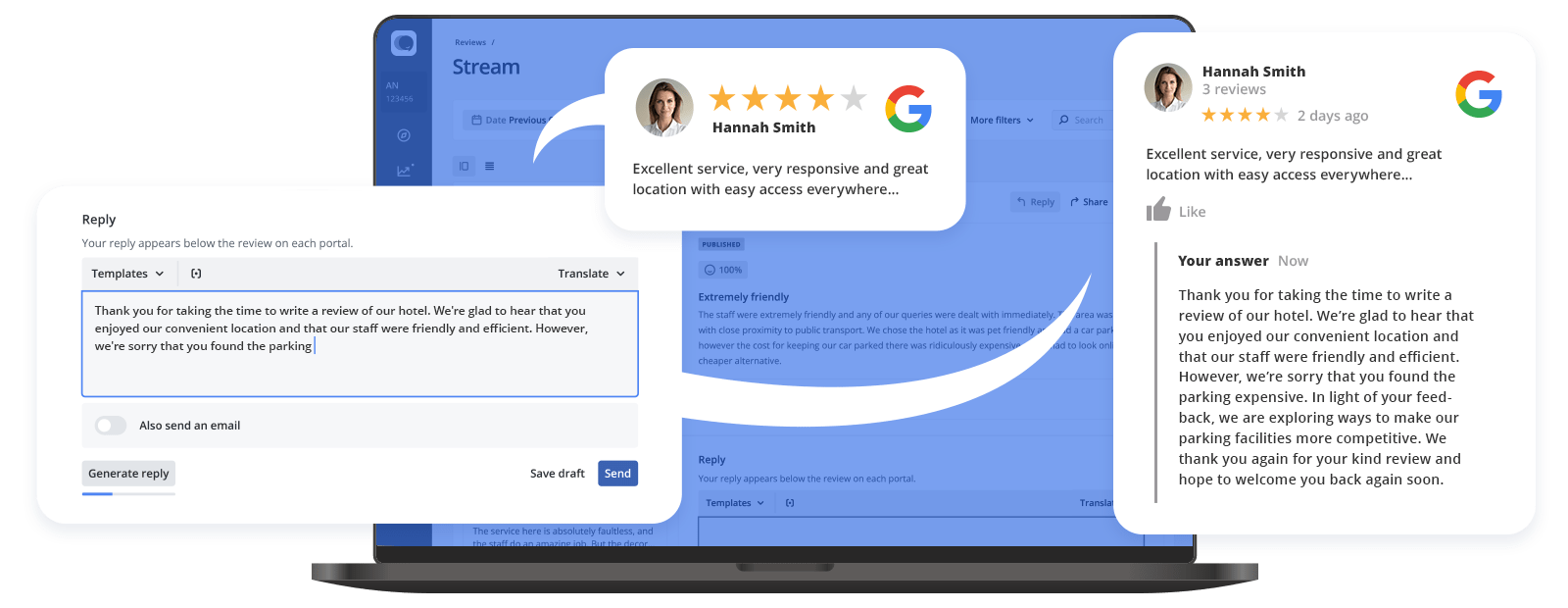 Risposte alle recensioni di Customer Alliance