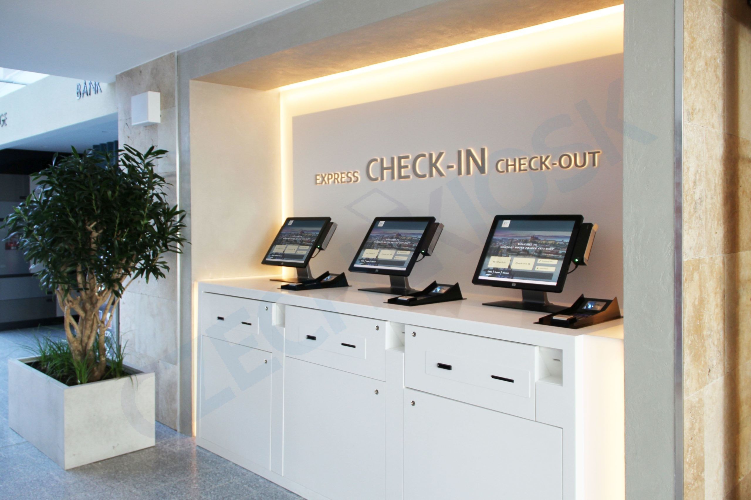 quiosco de auto check-in