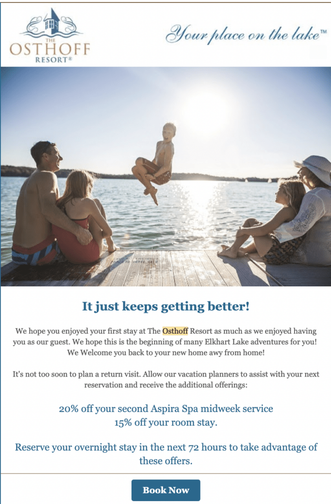 Email stagionali per gli hotel