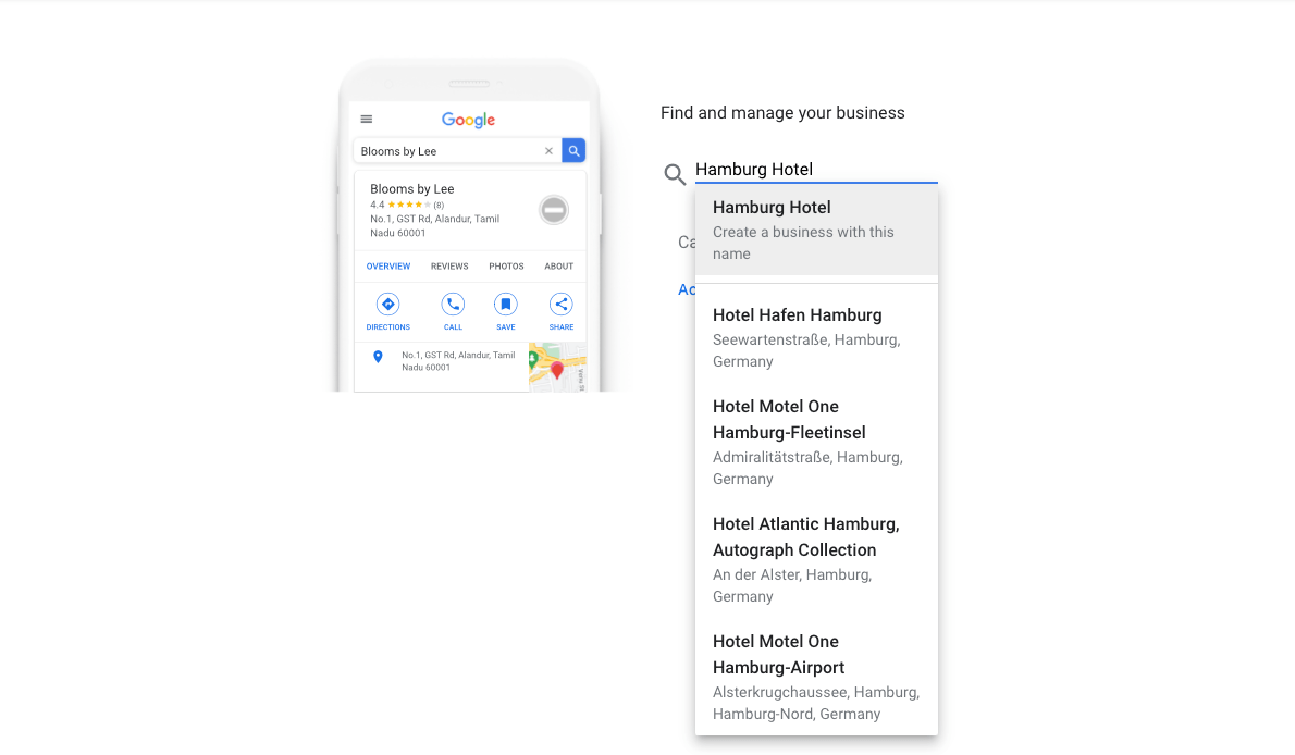 crear un perfil de empresa de Google
