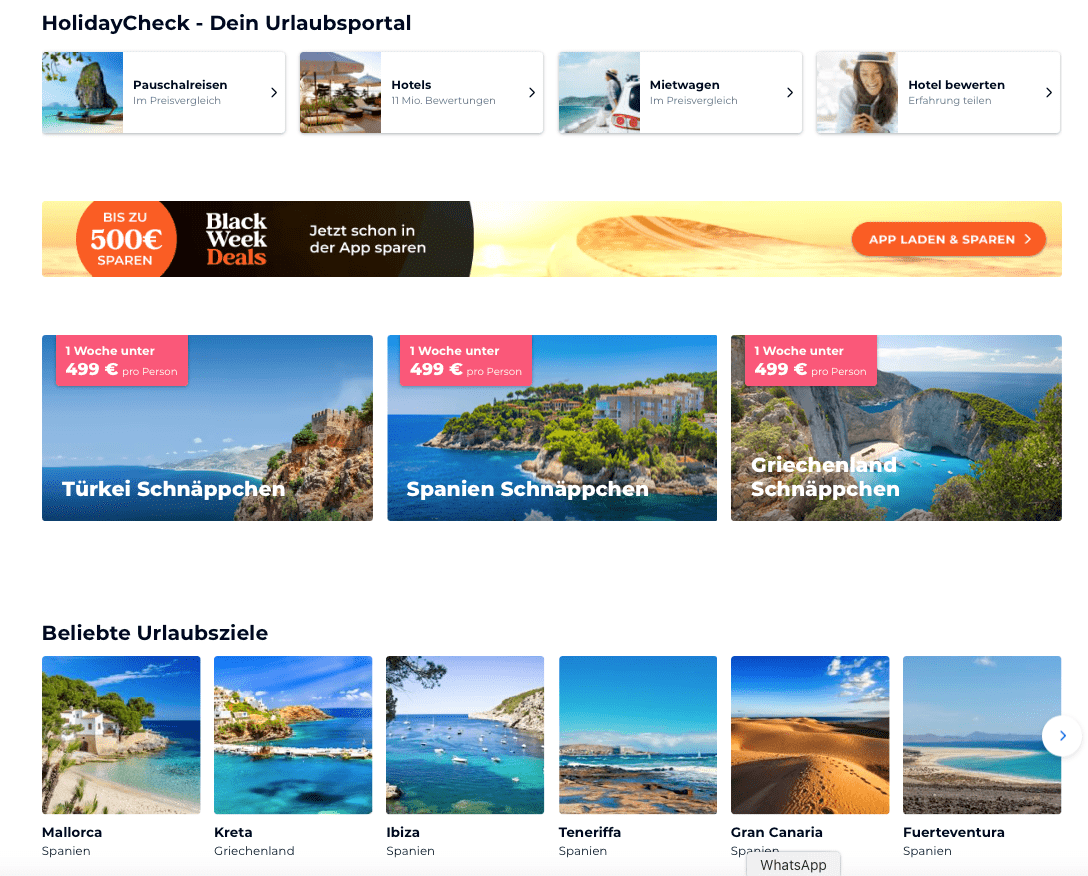 hotel e destinazioni holidaycheck
