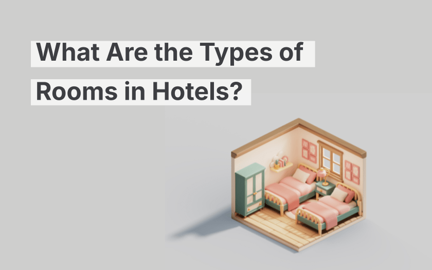 ¿Cuáles son los tipos de habitaciones en los hoteles?
