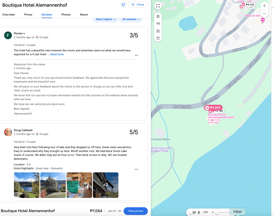 gestione della reputazione locale di Google Maps