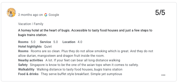 Google-Rezension positive Bewertung