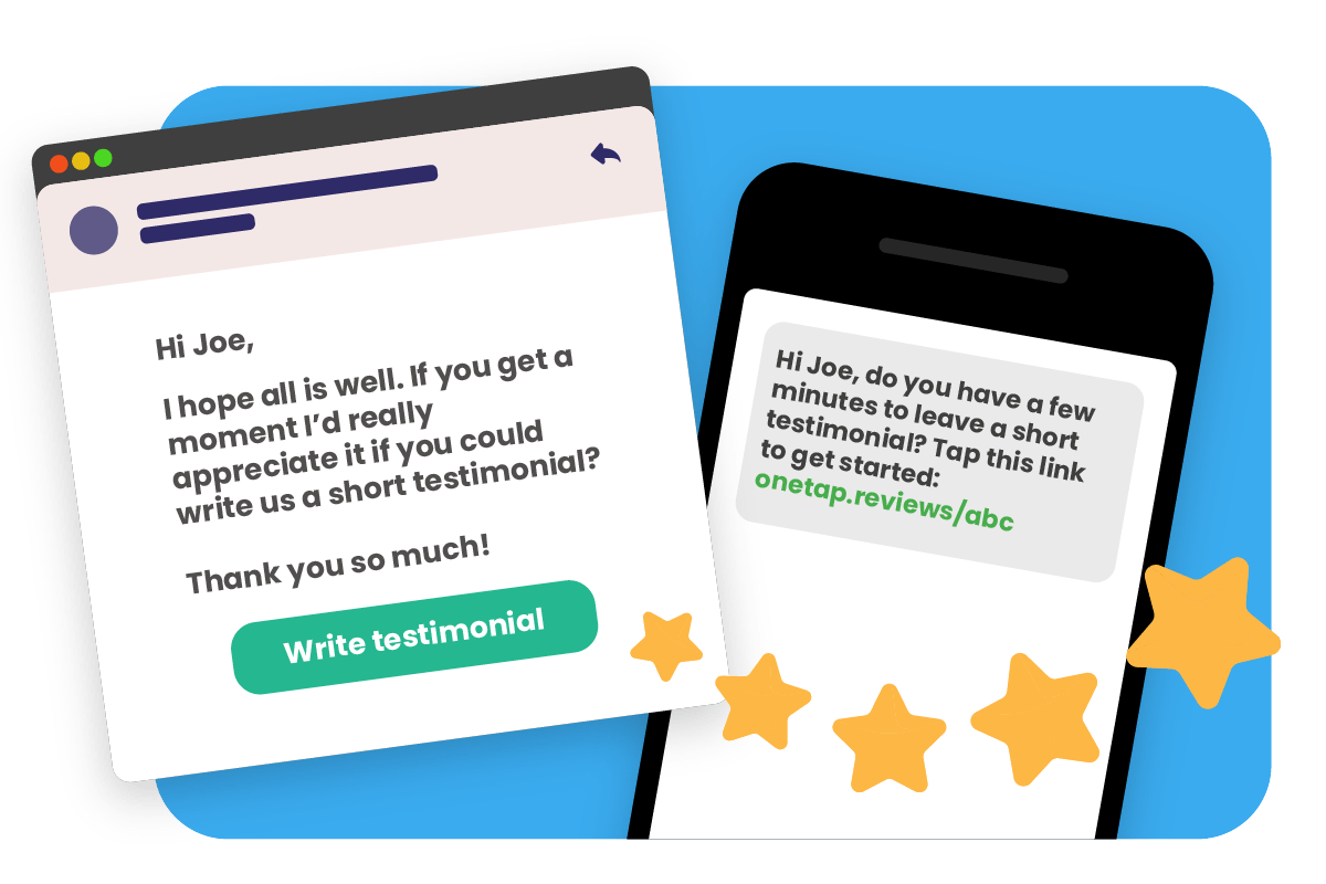 SMS review request
